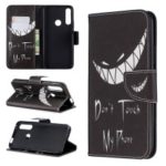 Pattern Printing PU Leather Flip Stand Cell Phone Shell for Huawei P Smart Z – Do not Touch My Phone