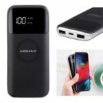 MOMAX Q.Power AIR2 Wireless External Battery Pack 10000mAh Digital Display Wireless Power Bank – Black