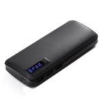 8000mAh Power Bank Portable Charger High-end Look with Multiple USB Outputs and Flashlight Function – Black