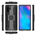 Warrior Style Rotating PC+TPU Hybrid Phone Case for Huawei P30 Pro – Black