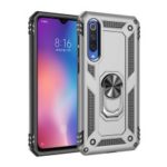 Hybrid PC TPU Kickstand Armor Phone Shell for Xiaomi Mi 9 SE – Silver