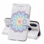 Light Spot Decor Pattern Printing Leather Wallet Stand Case for Xiaomi Redmi Note 7 / Redmi Note 7 Pro (India) / Redmi Note 7S – Flower