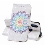 Light Spot Decor Pattern Printing Leather Wallet Stand Case for Xiaomi Redmi 7 / Redmi Y3 – Flower