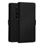 DZGOGO Milo Series PC + PU Leather Wallet Stand Phone Case for Xiaomi Redmi K20 / K20 Pro – Black