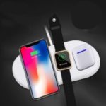 AIRPOWER 3 in 1 Airpower Wireless Charger Pad Qi Wireless Charger Holder for Apple Airpods 2th for Apple Watch for iPhone
