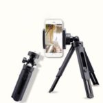 Digital Camera Mount Mobile Phone Clip Fixed Bracket Desktop Tripod Stand Adjustable Angle – Black
