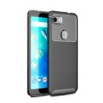 Drop Resistant Carbon Fiber TPU Phone Case for Google Pixel 3a XL – Black