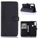 Crazy Horse Leather Wallet Stand Case for Asus Zenfone Max Plus (M2) ZB634KL – Black