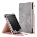 PU Leather Stand Case with Hand Strap for Amazon Kindle Paperwhite 3/2/1- Grey