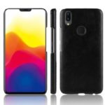 Litchi Skin Leather Coated Hard PC Case for vivo Z3x – Black