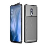 Carbon Fiber Texture TPU Case Anti-drop Phone Cover for Oppo Reno – Black