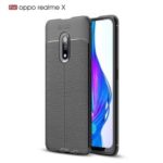 Litchi Texture TPU Case for Oppo Realme X – Black