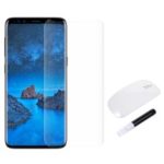 RURIHAI 3D Full Glue UV Liquid Tempered Glass Screen Film + UV Lamp for Samsung Galaxy S9 – Transparent