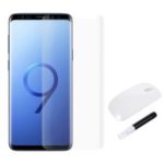 RURIHAI 3D Full Glue UV Liquid Tempered Glass Screen Protector + UVLED Nail Lamp for Samsung Galaxy S9 Plus – Transparent