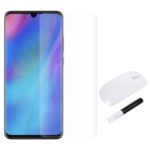 RURIHAI Ultra Clear 3D Full Glue UV Liquid Tempered Glass Screen Film + UV Lamp for Huawei P30 Pro – Transparent