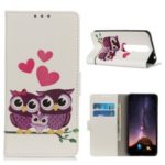 Pattern Printing Wallet Stand Leather Phone Case for Vodafone Smart N10 – Sweet Owl Family
