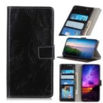 Crazy Horse Texture Vintage Leather Wallet Phone Shell for Vodafone Smart V10/VFD730 – Black