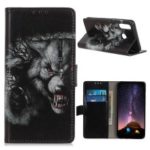 Pattern Printing Wallet Stand PU Leather Protective Casing for Wiko View 3 – Cruel Wolf