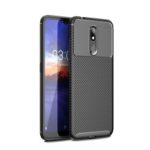 Drop Resistant Carbon Fiber TPU Phone Case for Nokia 3.2 – Black