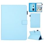 Leather Case Tablet Cover with Card Storage for 10 inch Tablet – Baby Blue