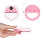 Rechargeable Selfie Ring Light with 36Pcs LED for Phone Camera for Livestream, Makeup – Pink