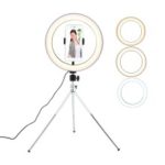 10 inch 26cm LED Ring Light Dimmable 3200K-5500K with Tripod for Studio/Photography Selfie Ring Lamp