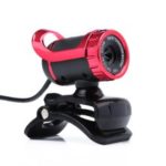 A859 Computer HD High Definition Video USB Camera Built-in Microphone – Red