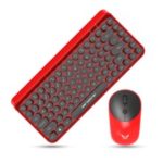 LD-WKM800 2.4G Wireless 84 Keyboard Keys 4 Mouse keys Mouse+Keyboard Set – Black / Red
