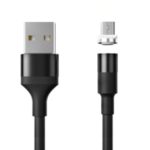 Woven Pattern 1.2M Magnetic Micro USB Charging Cable for Samsung Huawei Xiaomi – Black