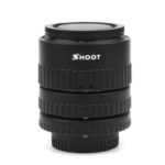 SHOOT XT-365 Auto Focus AF Macro Extension Tube Adapter Ring Set 12mm 20m 36mm for Nikon F-mount AF Lens for Nikon DSLR Cameras