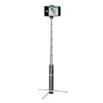 BASEUS Aluminum Alloy Foldable Bluetooth Control Selfie Stick with Tripod – Silver
