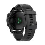 Silicone Sport Watch Band with Black Buckle for Garmin Fenix 5 – Black