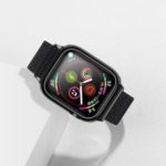 USAMS US-ZB074 Durable Nylon Watch Band for Apple Watch Series 4 44mm – Black