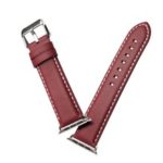 Genuine Leather Wristband Watch Strap for Apple Watch Series 4 40mm / Series 3 / 2 / 1 38mm – Red