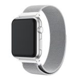 Milanese Semi-circular Tail Stainless Steel Magnetic Unique Watch Band for Apple Watch Apple Watch Series 3/2/1 38mm – Silver