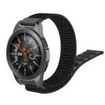 R800 Loop Fastener Nylon Weaven Velcro Smart Watch Replacement Strap for Samsung Galaxy Watch 46mm – All Black