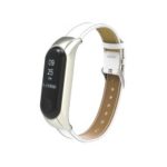 Genuine Leather Watch Bracelet for Xiaomi Mi Smart Band 4 – White