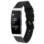 Nylon Canvas Watch Band with Metal Buckle for Fitbit Inspire HR – Black