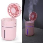 Portable Removable Multi-functional Desktop Humidifying Cooling Fan – Pink