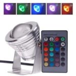 Waterproof 10W RGB LED Underwater Spot Light with Remote Control