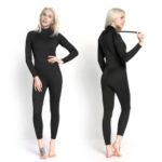 2mm Back Zip Full Body Wetsuit Jumpsuit Swimming Surfing Diving Snorkeling Suit – For Women / Size: L