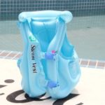 Kid Safety PVC Float Inflatable Life Jacket – Blue / Size: L