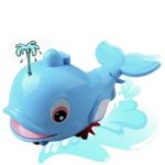 Cute Dolphin Baby Bath Shower Toy Squirt Water Swimming Floating Toy for 0-3 Years Old