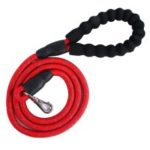 1.5m/4.92ft Nylon Round Reflective Dog Leash Pet Traction Rope – Red