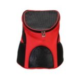 Oxford Cloth Pet Cat Dog Backpack Carry Bag, Size: 330x300x240mm – Red