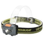 4-Mode Mini LED Headlamp Waterproof LED Headlight Flashlight for Camping Cycling Running – Grey