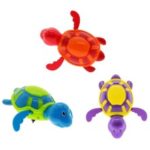 Cute Chain Clockwork Baby Kid Bath Toy Tub Wind Up Swimming Toy for 3- 8 Years Old – Random Color