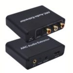 AY80 HD-ARC Audio Return Channel Adapter ARC Audio Extractor Support Optical Fiber Coaxial RCA 3.5mm Output