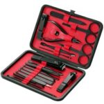 18-in-1 Stainless Steel Nail Clipper Cutter Nail Art Kit Set Nail Trimmer with Storage Case