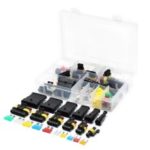 240pcs Waterproof Electrical Wire Connector Terminals Fuses Kit for Motorcycle Scooter Car Truck Marine Boats